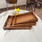 Wooden Serving Tray Set - Image 2