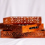 Wooden Serving Tray Set - Image 5