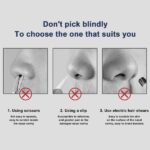 2 Pieces 360° Rotating Nose Trimmer & Ear Pick Tool - Image 5