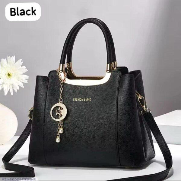 Women’s Rexine Plain Hand Bag - Image 3