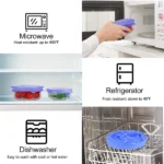 Stretch & Seal – 6Pcs Reusable Silicone Bowl Covers - Image 4