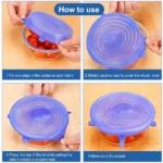 Stretch & Seal – 6Pcs Reusable Silicone Bowl Covers - Image 5