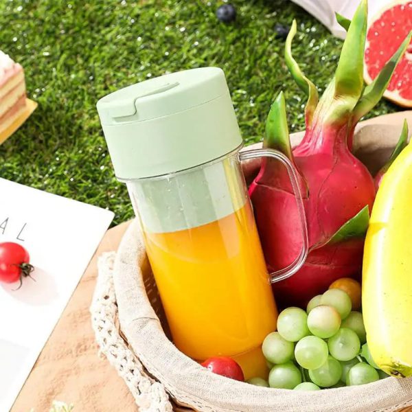 MasonJuice™ – Portable Mini Blender with Straw Lid | USB Rechargeable Juicer Cup (Random Color) - Image 4