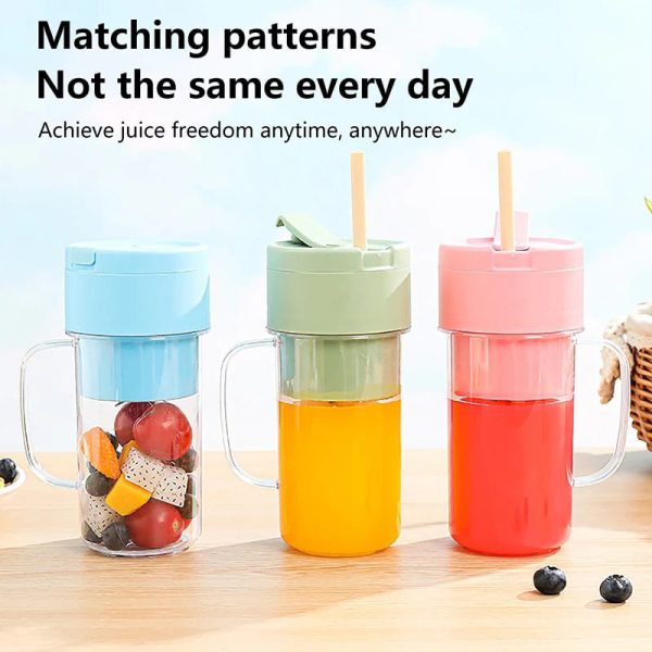 MasonJuice™ – Portable Mini Blender with Straw Lid | USB Rechargeable Juicer Cup (Random Color) - Image 6